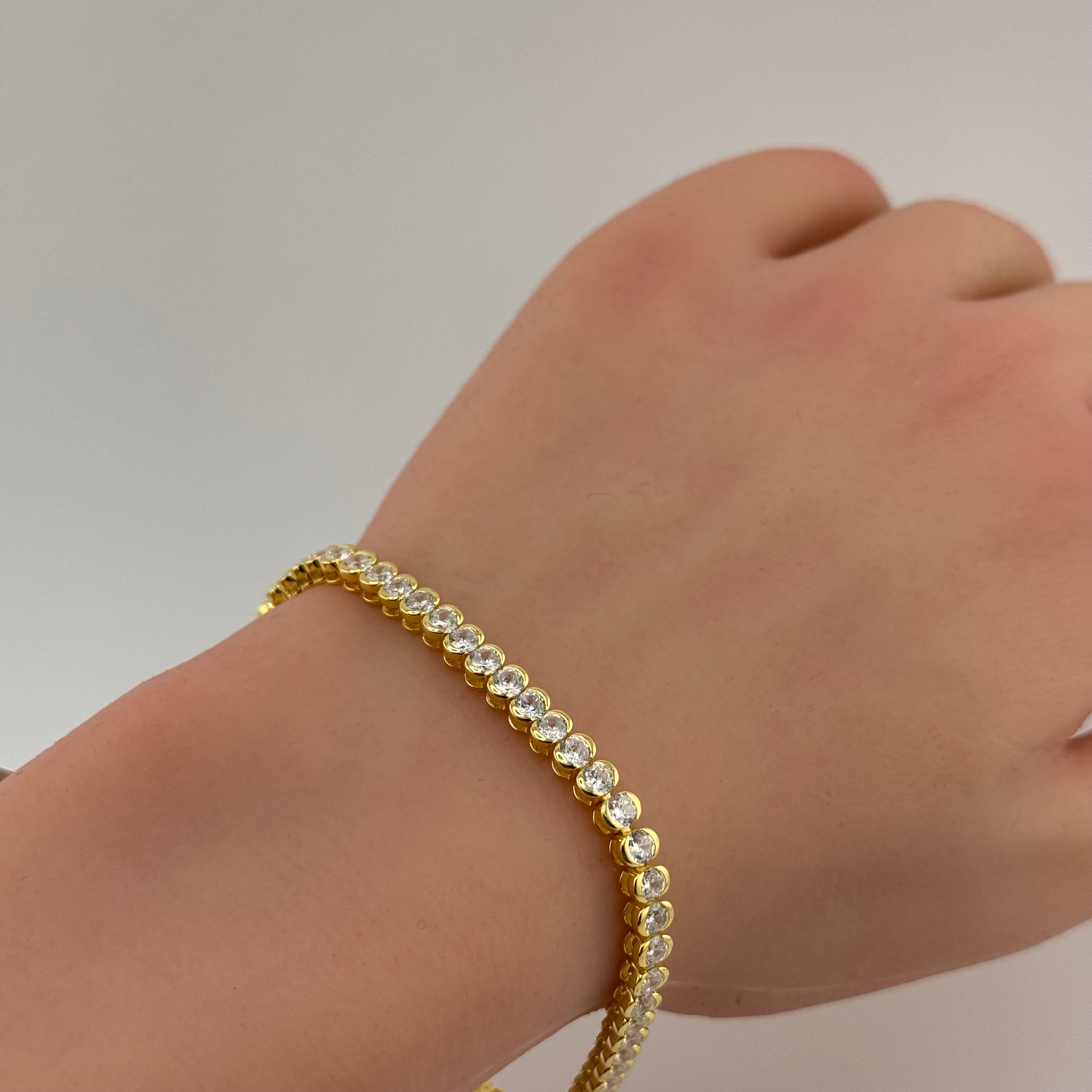 Gold Glided Spark Arc Bracelet