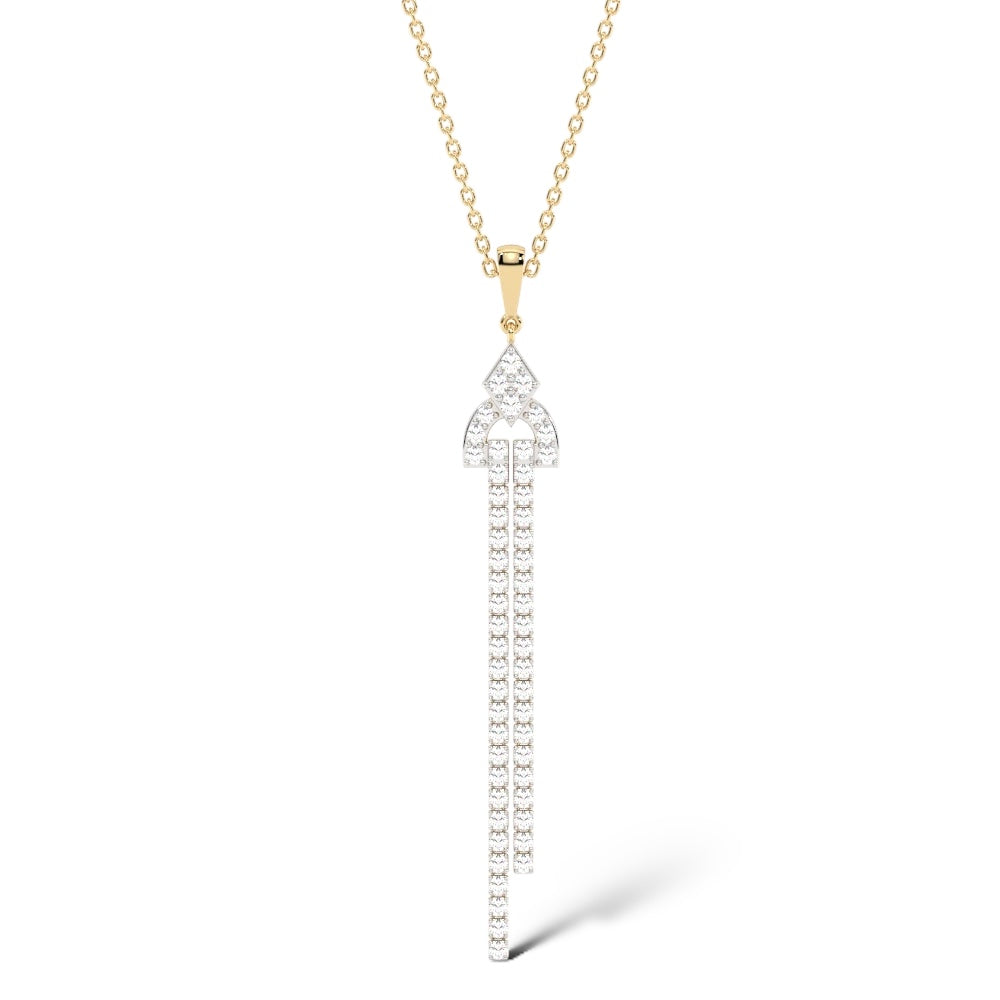 Eternal Fall 14K Yellow Gold Diamond Necklace