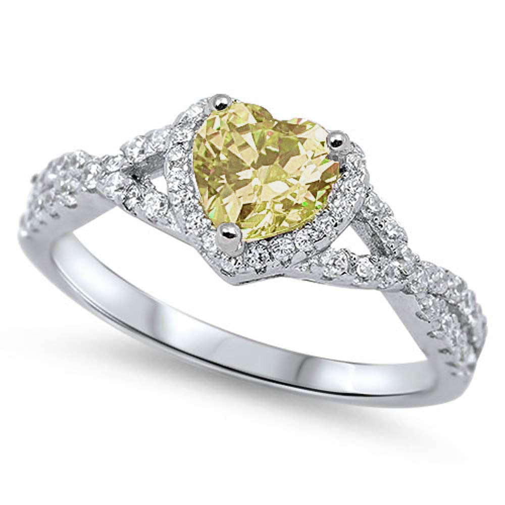 Luminous Sunshine Yellow Topaz Ring