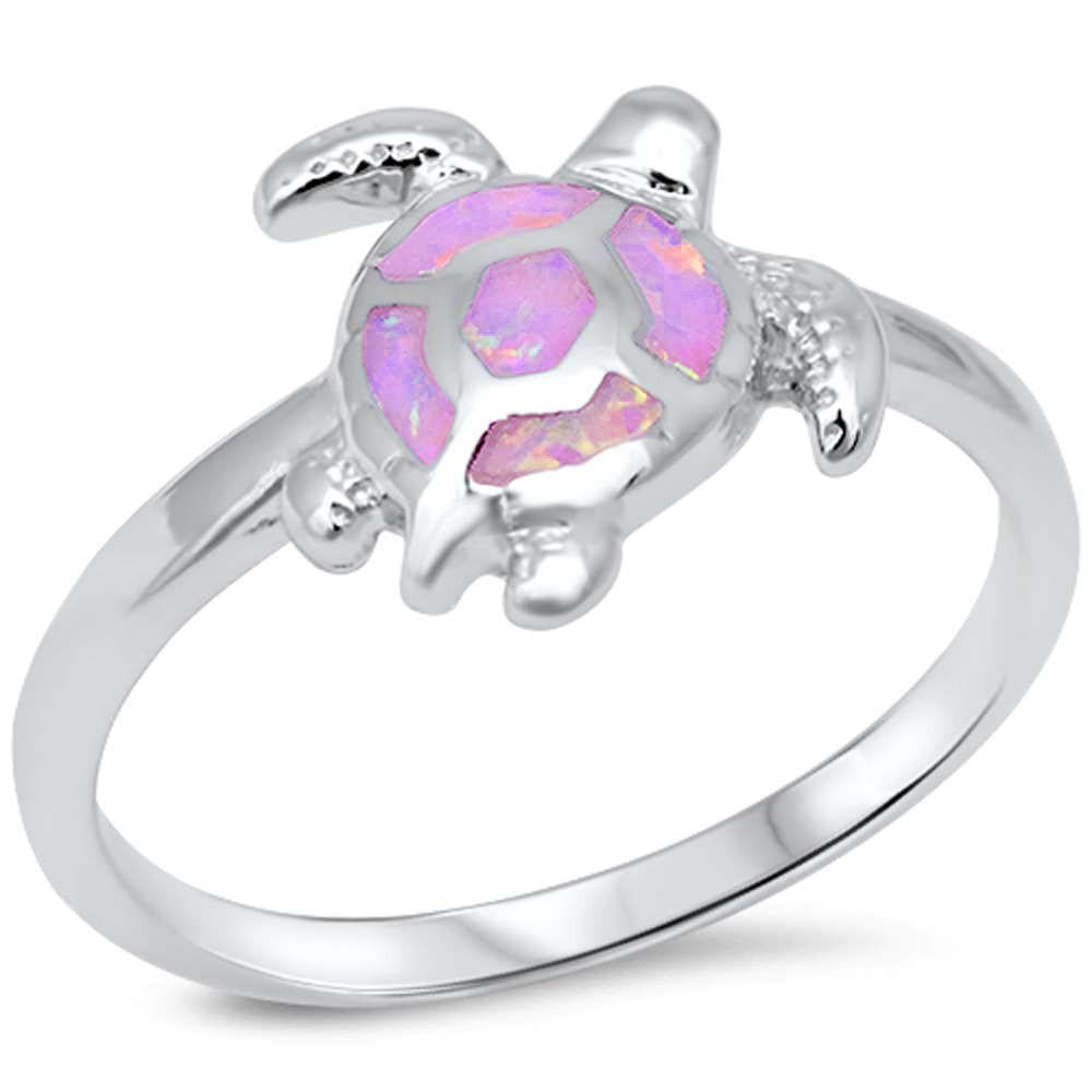 Turtle Blossom Pink Opal Ring