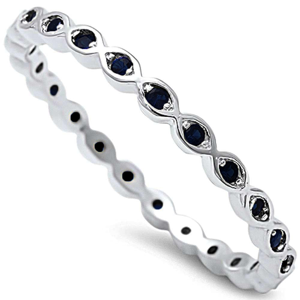 Black Onyx Eternity Band Ring