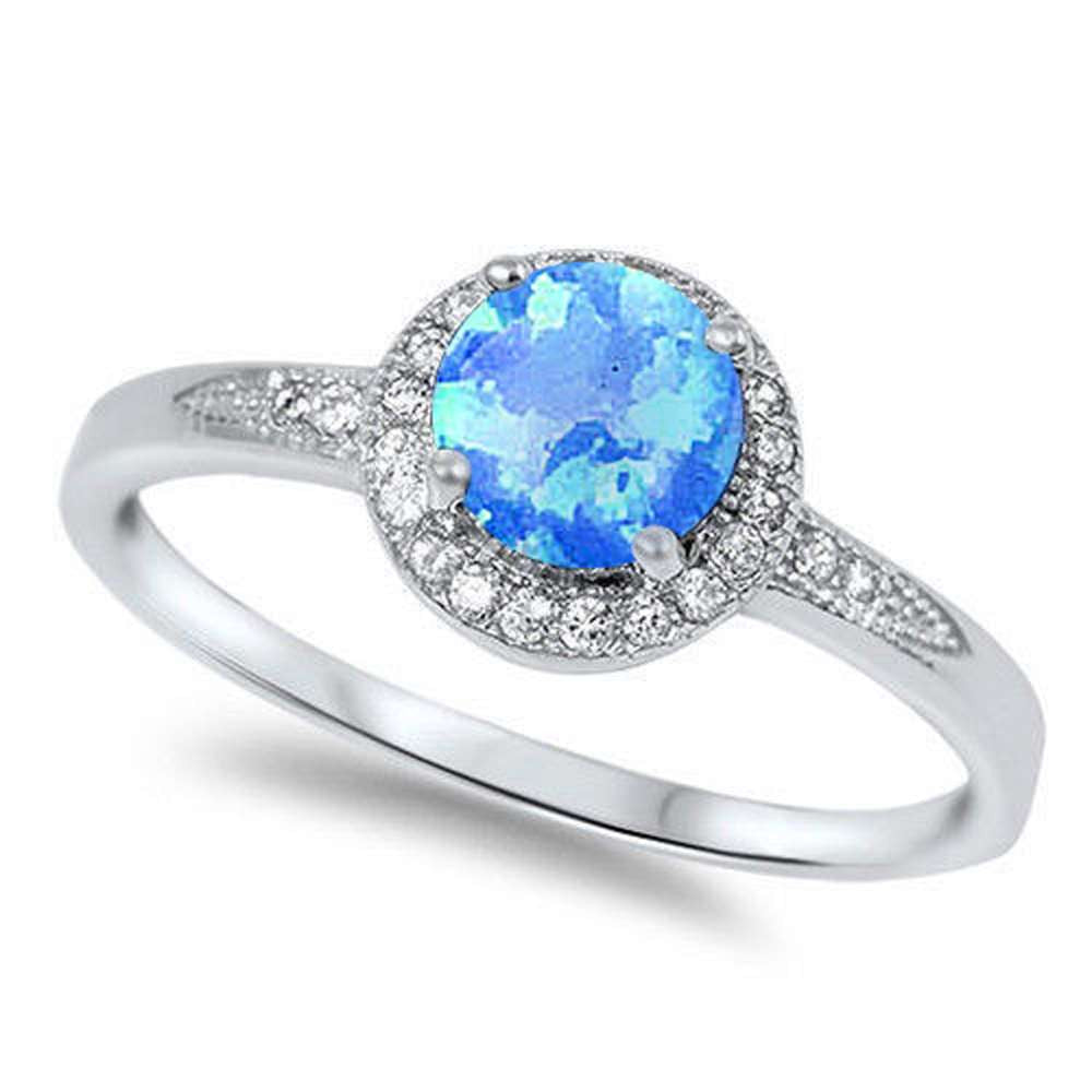 Celestial Blue Inferno Ring