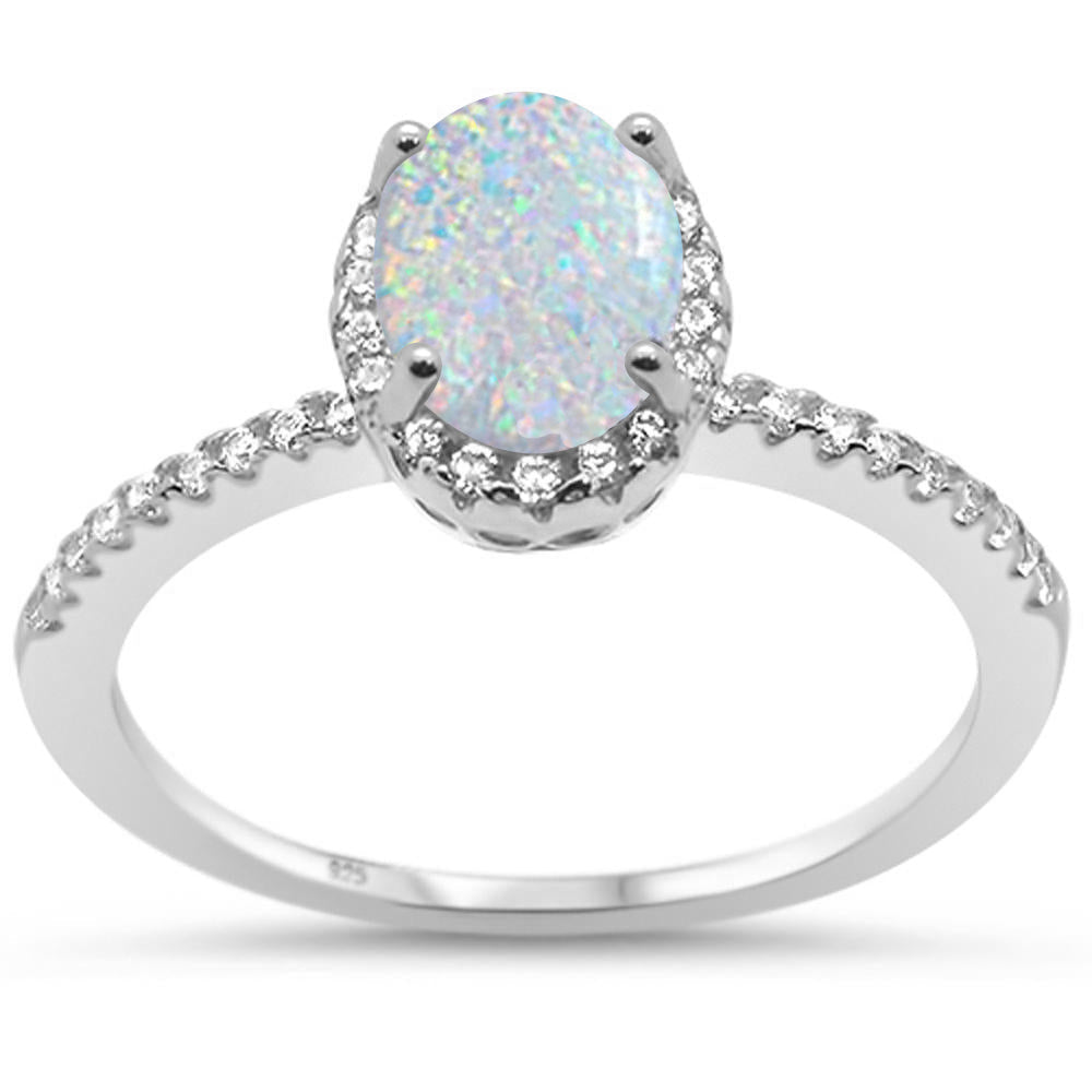 Mystic Aura Opal Halo Ring