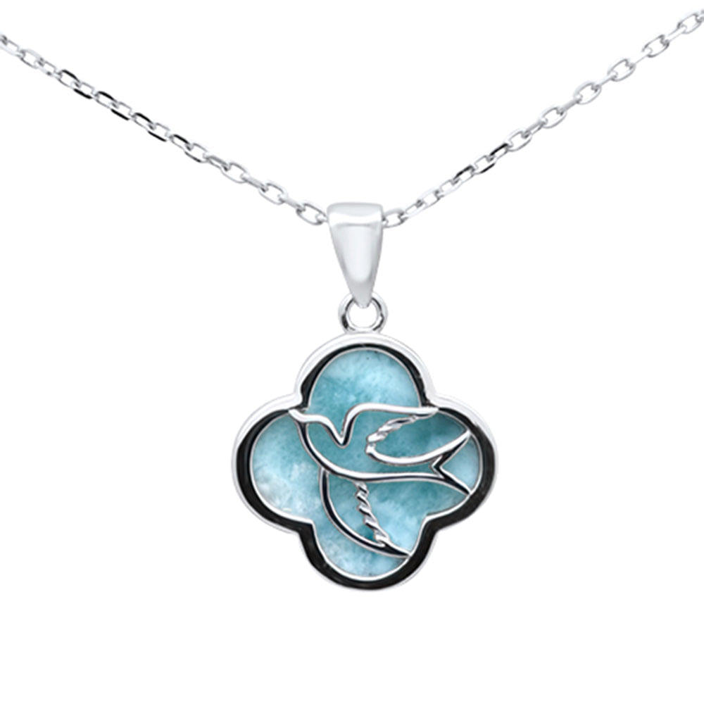 Blue Haven Larimar Dove Necklace