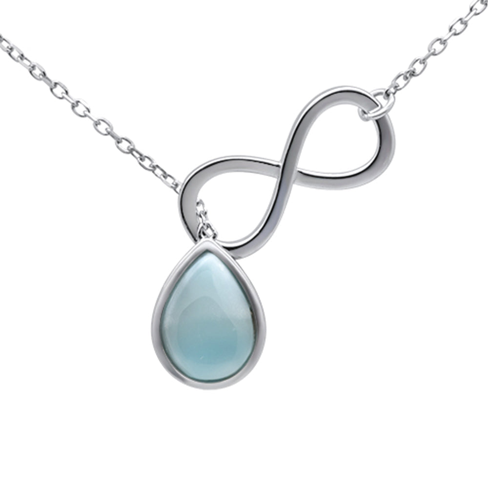 Infinity Of The Sea Larimar Necklace