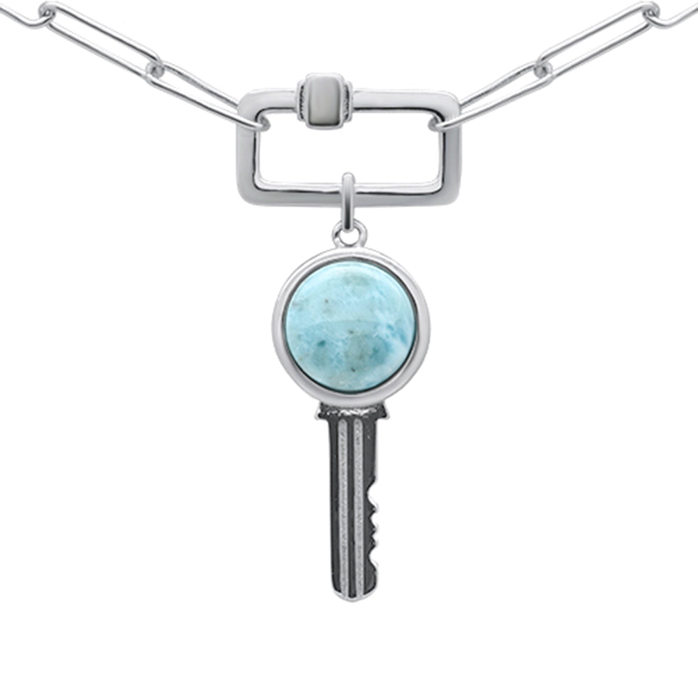 Ocean’s Key Larimar Necklace