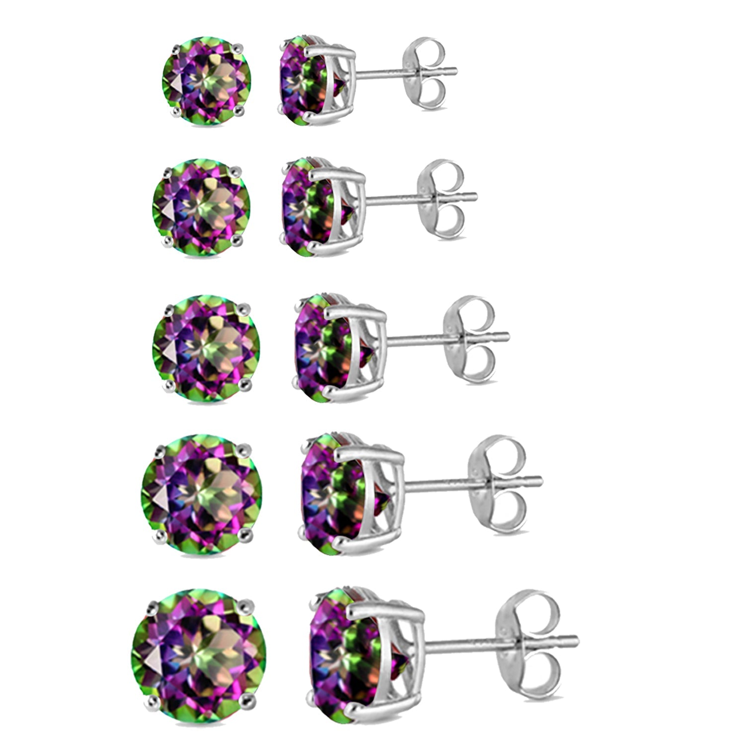 Dazzling Spectrum Topaz Earrings