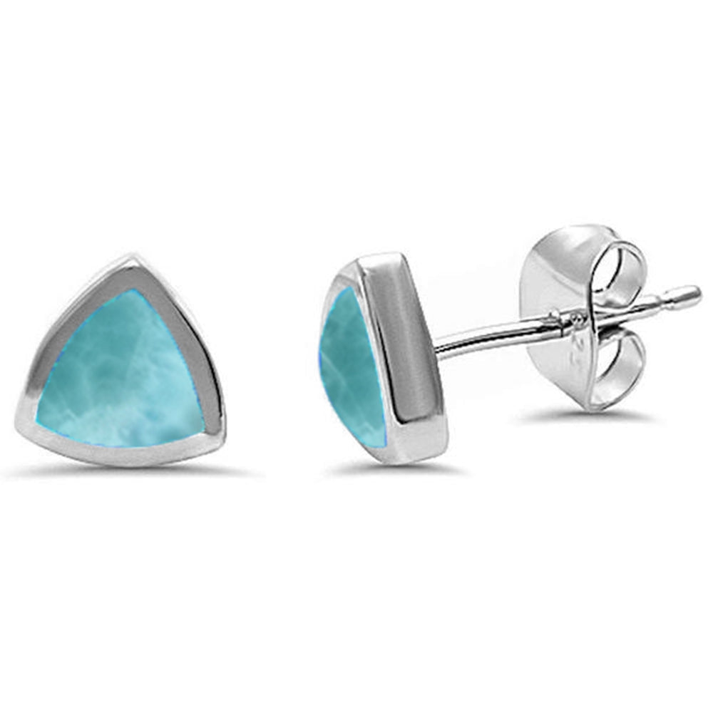 Trillion Breeze Larimar Earrings