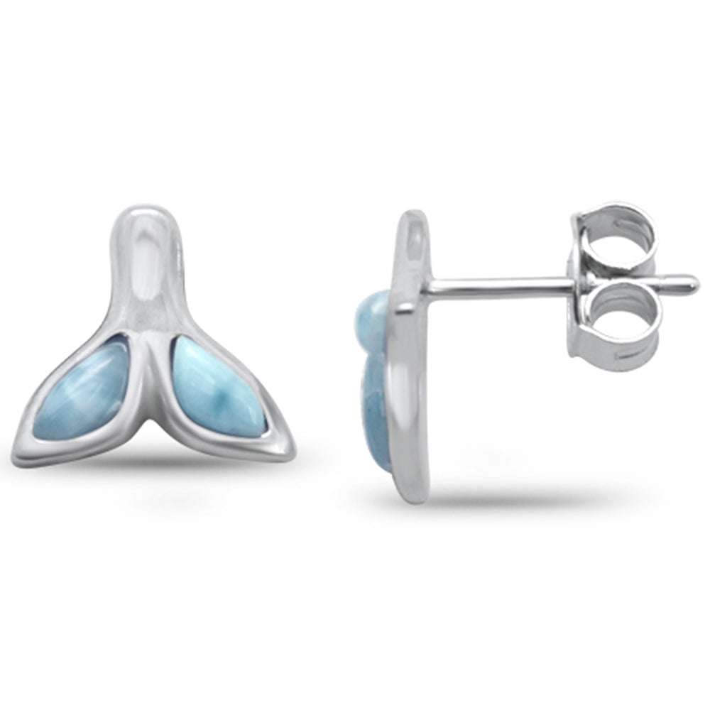 Mystic Ocean Whale Tail Stud Earrings