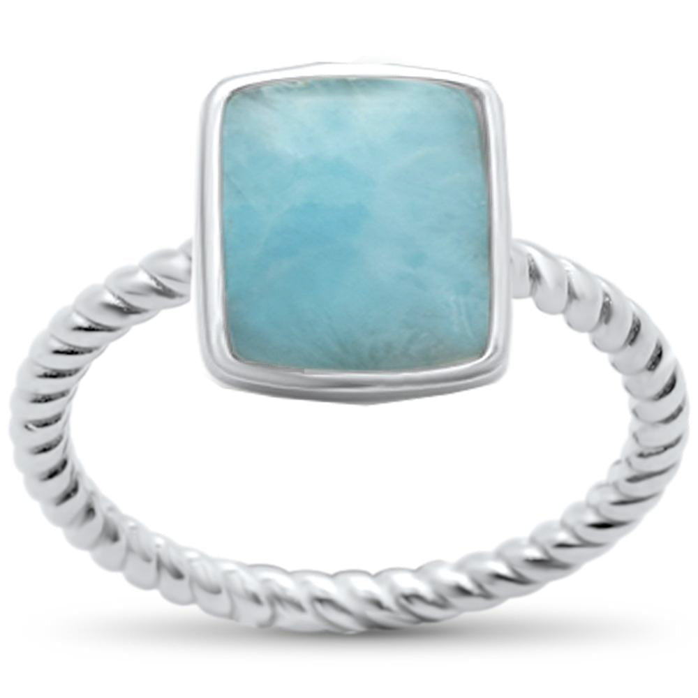 Luxe Braided Larimar Ring