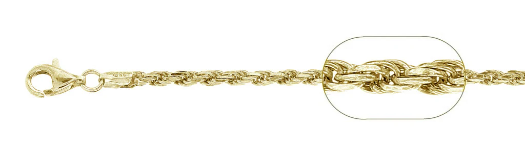 Rope Gold Italia 3MM Chain