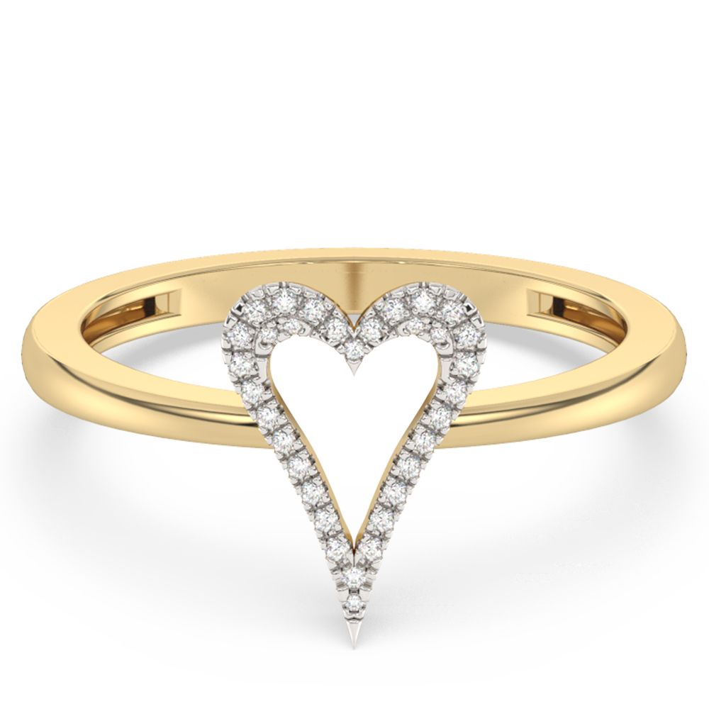 Sweetheart Crush 14K Yellow Gold Diamond Ring