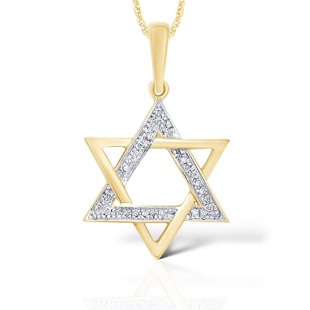 Divine Star 14K Gold Diamond Necklace