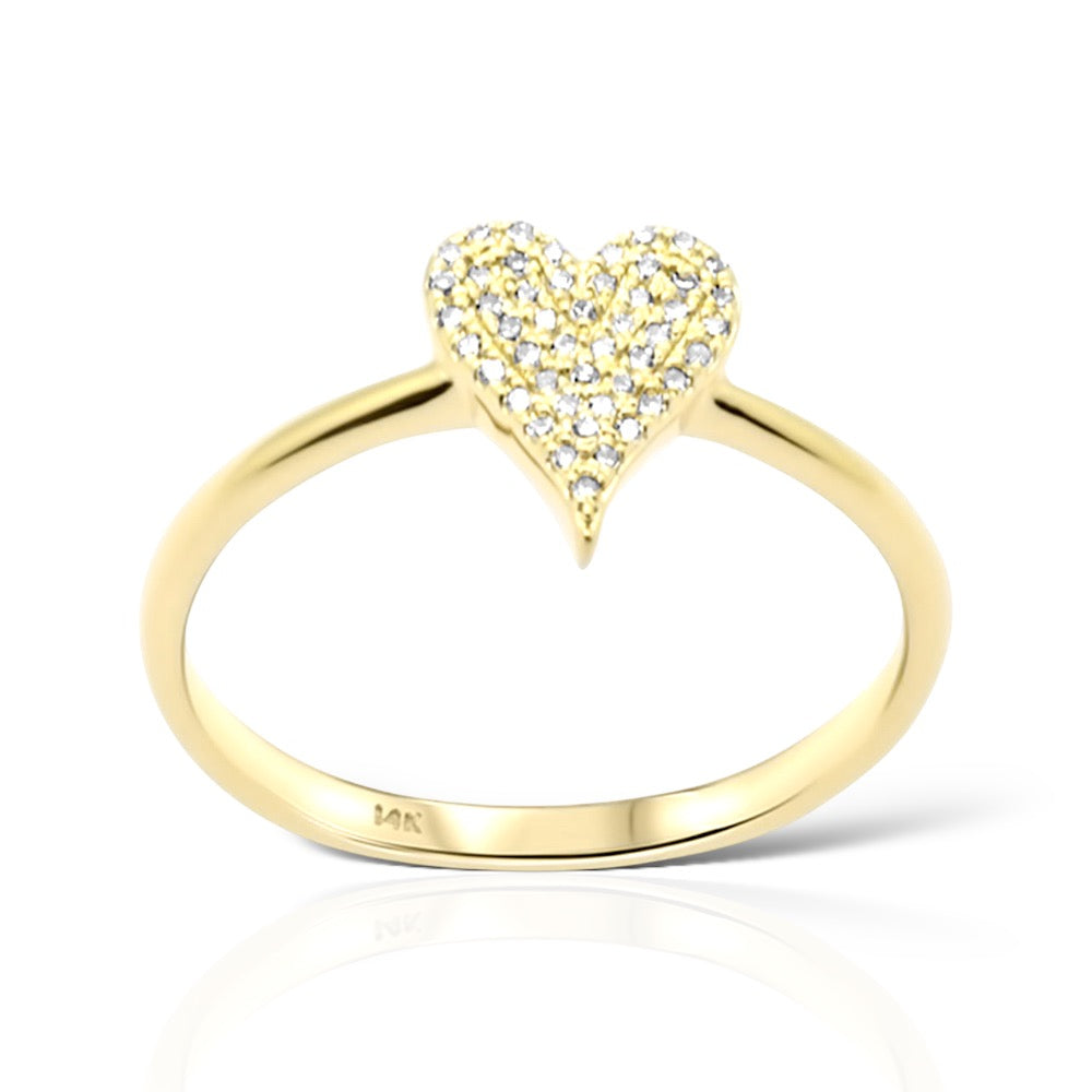 Heart Desire 14K Gold Diamond Ring