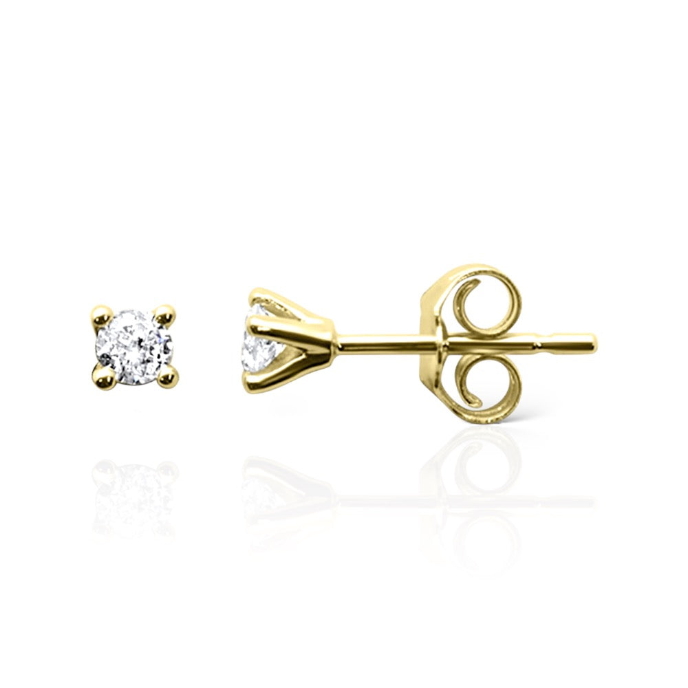 Luminous Sol 14K Gold Diamond Earrings