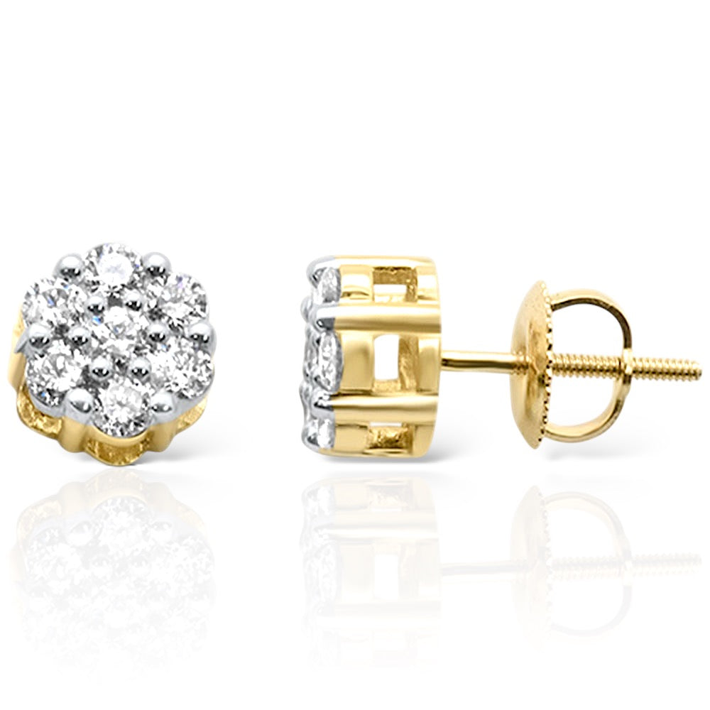 Blooming Luxe 14K Gold Diamond Earrings