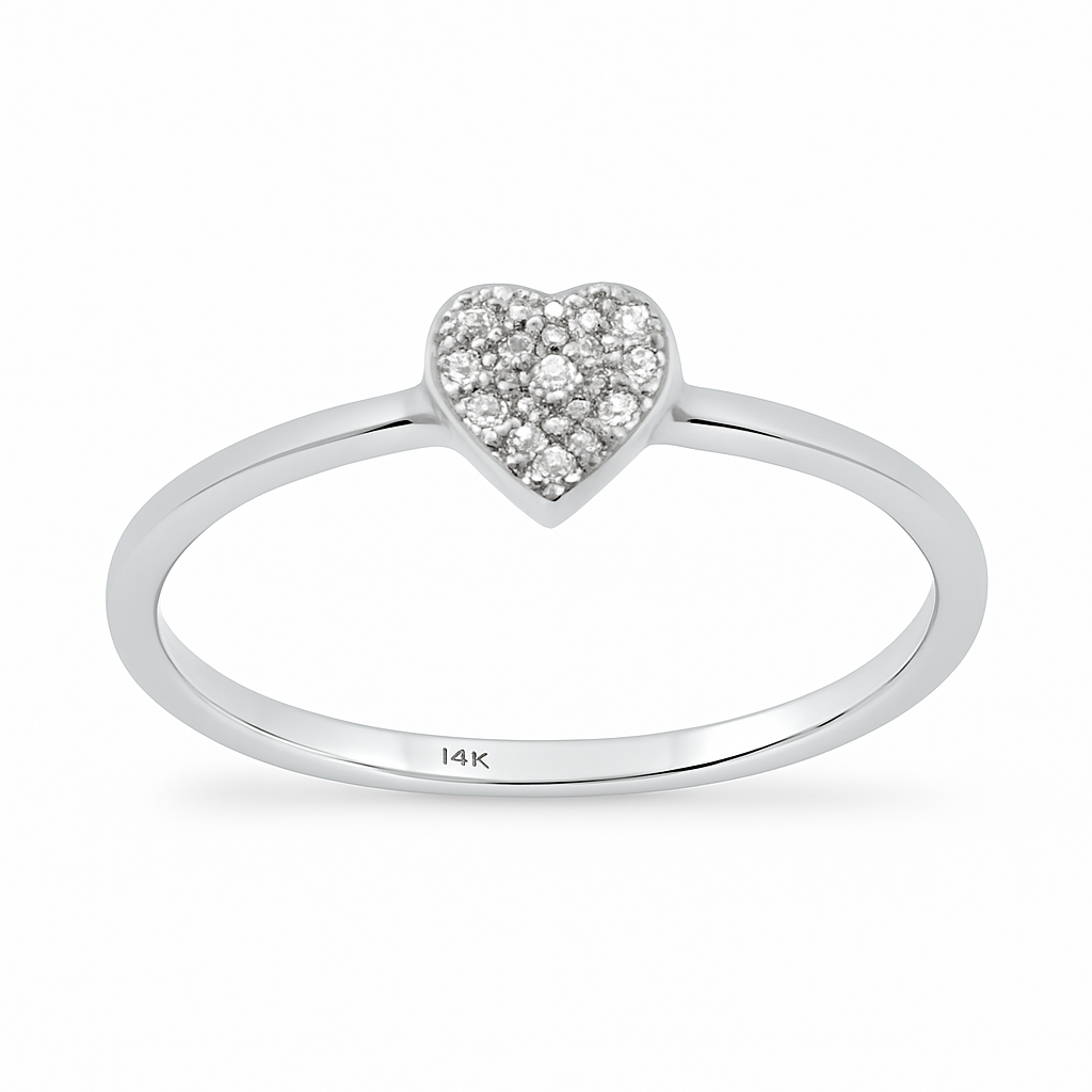 Pure Pulse 14K White Gold Diamond Ring