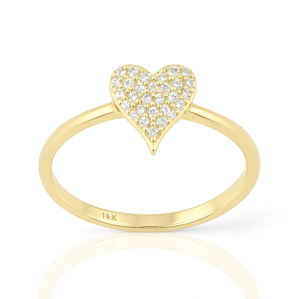 Heart Desire 14K Gold Diamond Ring